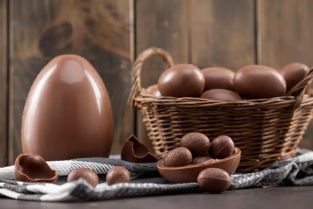 Huevo de pascua de CACAO 100% endulzado